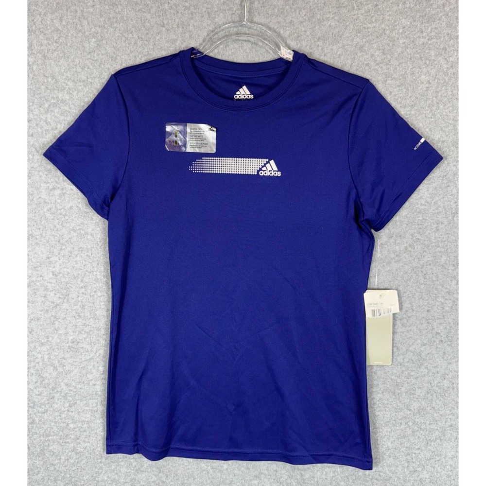 Adidas Shirt Mens Medium‎ Blue a360 Tech Tee Active 360 Quick Dry Athletic Top